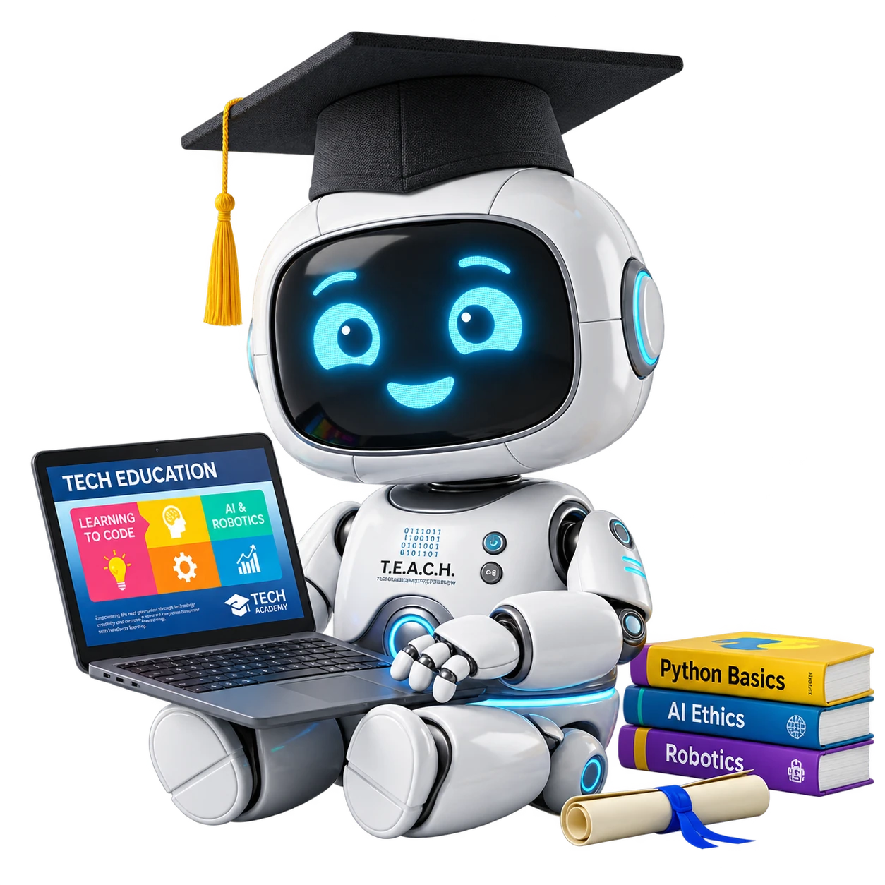 Luyện AI mascot - Robot học tập